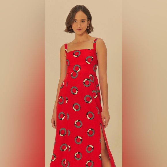 FARM Rio Red Patterned Maxi Dress - Picture 3 of 3
